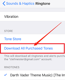 add purchased ringtones to iPhone XS (Max)