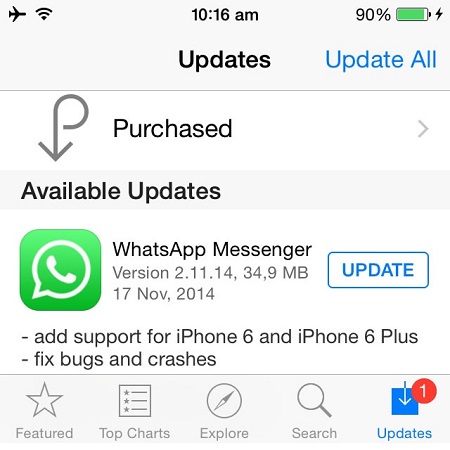ios 12 whatsapp problems and solutions-Update WhatsApp