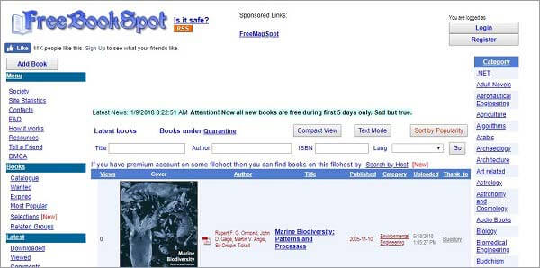 best torrent site for books - FreeBookSpot
