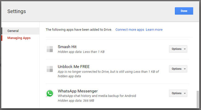 whatsapp backup location found in google drive