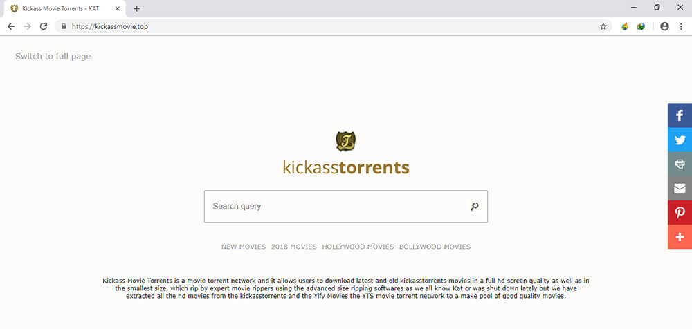 kickasstorrents website - 