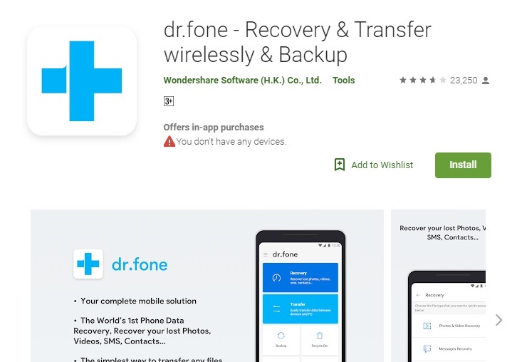 how to transfer files from pc to android-Dr.Fone - Data Recoveryy and Transfer Wirelessly & Backup