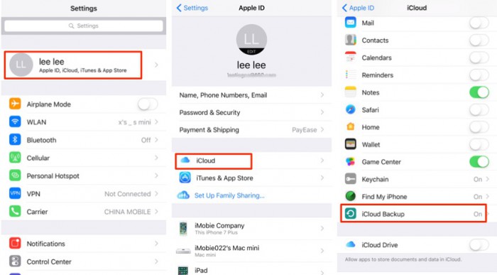 apple way to backup whatsapp