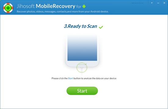 start scanning android phone