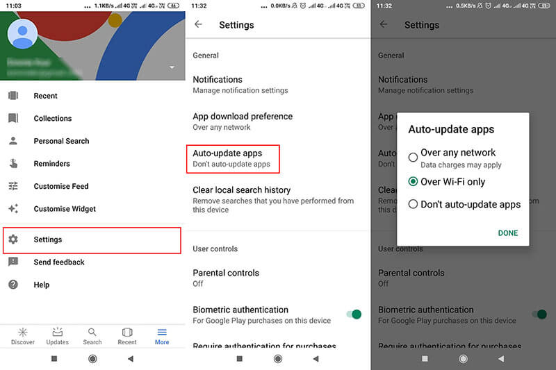 update google services to fix instagram not responding