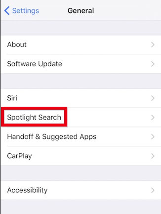 Spotlight Search