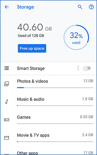 device storage