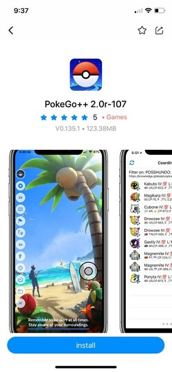 Pokemon Go++ app