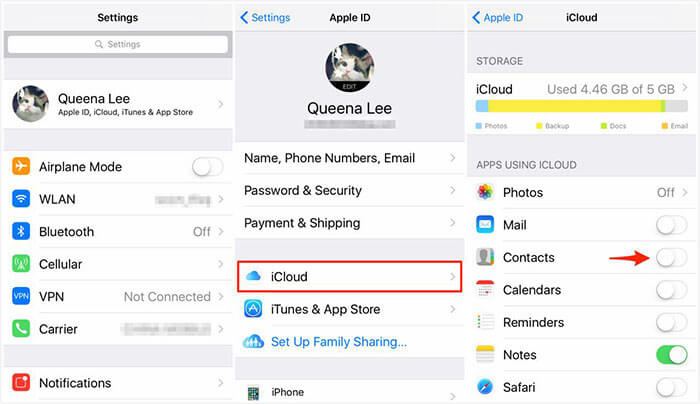 icloud contacts