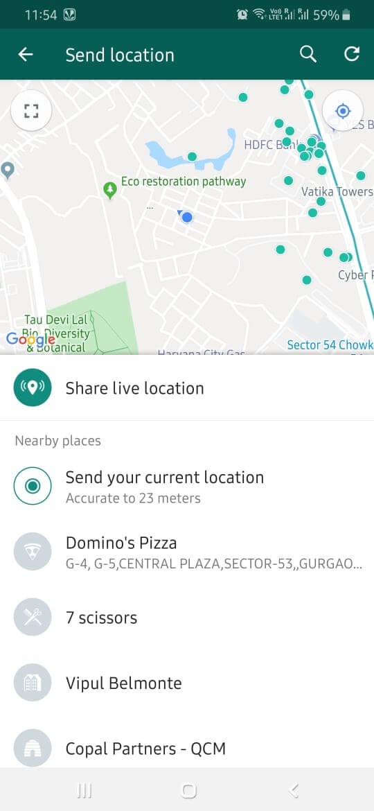 Share Live Location