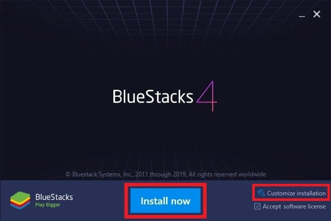 install BlueStacks