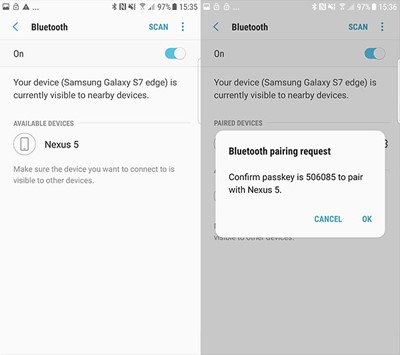 How to Transfer Photos from Android to Android by Bluetooth-Pair Devices