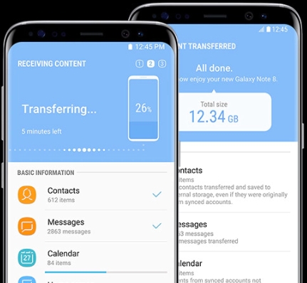 How to Transfer Photos from Android to Android by Smart Switc-Start Transfer by Smart Switch