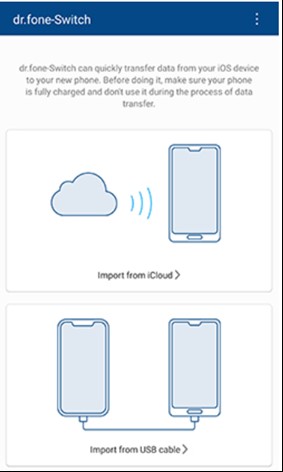 transfer data from iphone to samsung s20 by drfone app 1