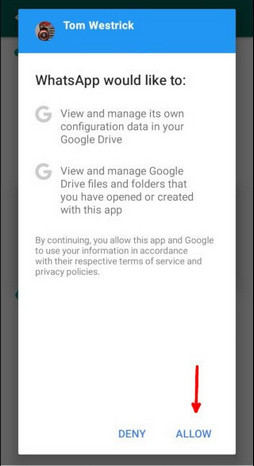 backup whatsapp to google drive on android 2