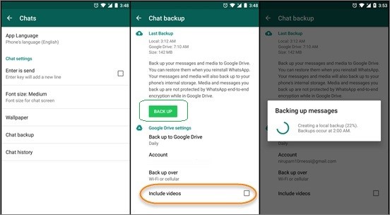 backup whatsapp to google drive 1