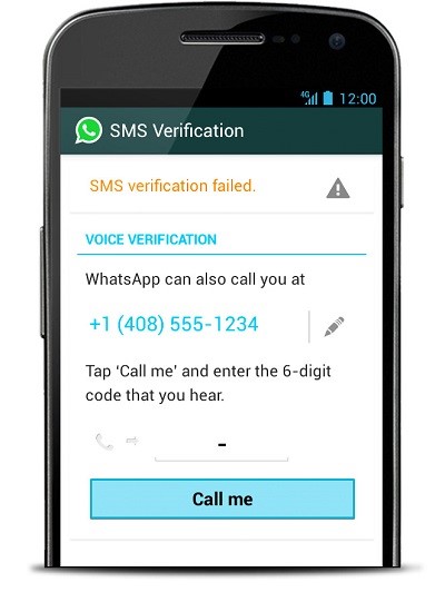 verify whatsapp without sim 11