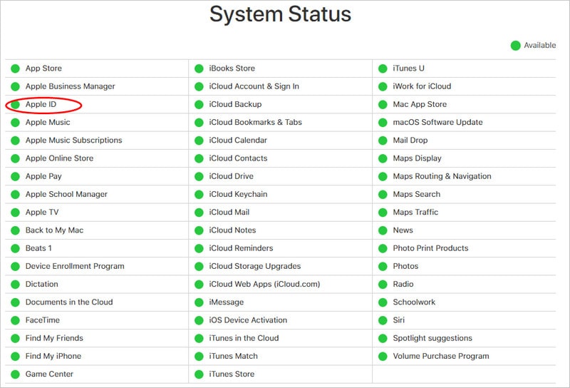 available apple servers