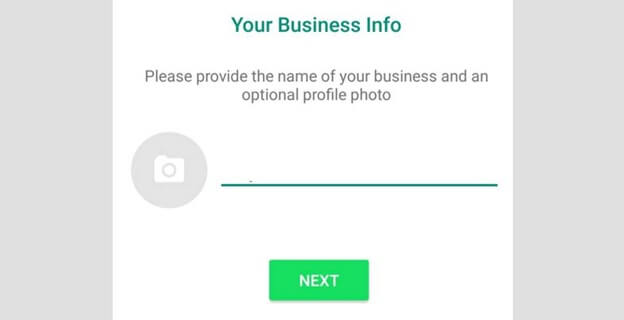 WhatsApp business profile