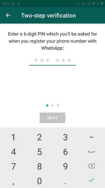 Whatsapp business code verification