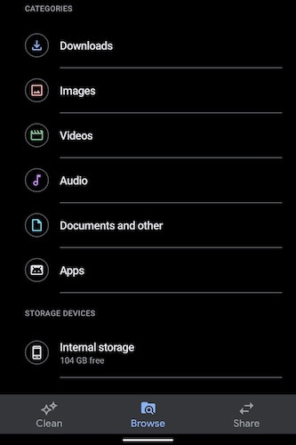 Files by Google app