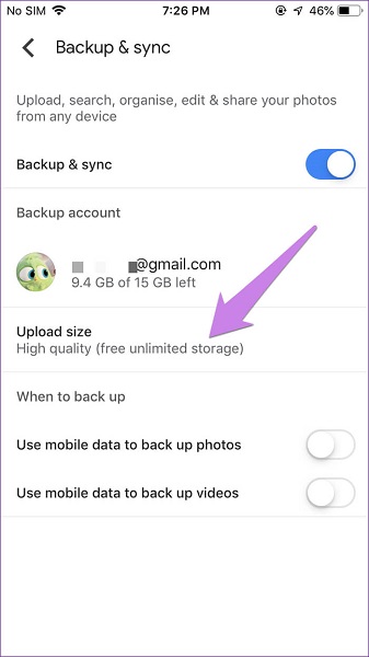 How to transfer photos from iPhone to Google photos 6