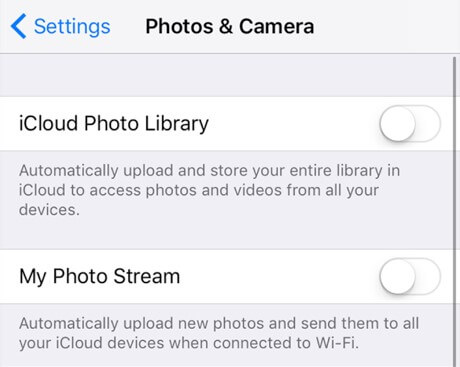 Enable iCloud Photo Upload on iPhone