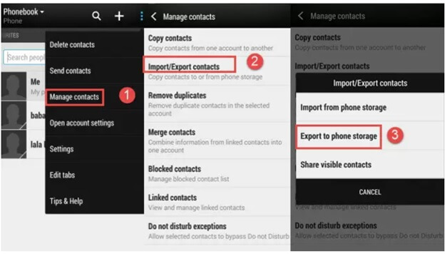 Export Contacts App