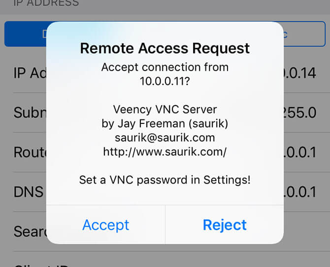 remote access request