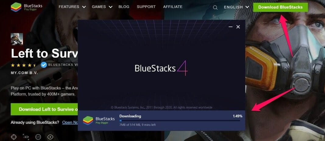 download and install bluestacks