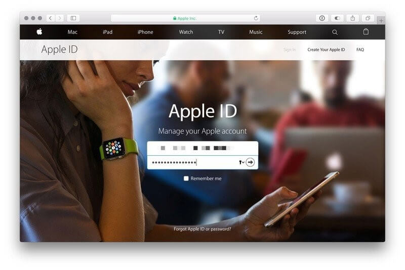 access apple id website