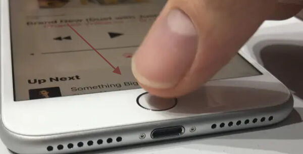 Figure 6 double tap on the home button