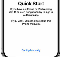 Figure 1 place two devices together quick start will appear
