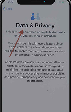 Figure 7 data and privacy settings appear