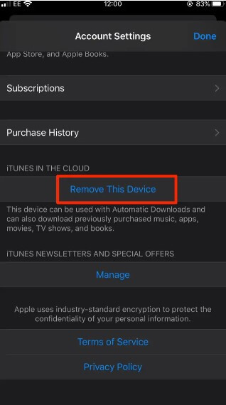 remove an apple id from an iphone 3