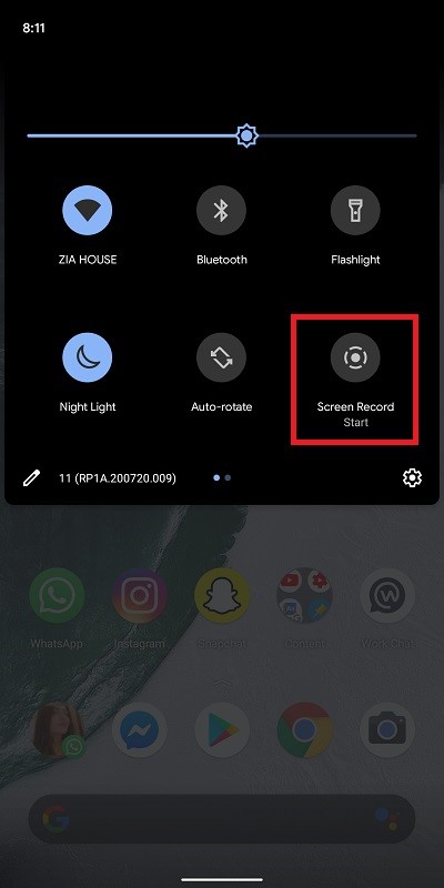 google pixel screen record 1