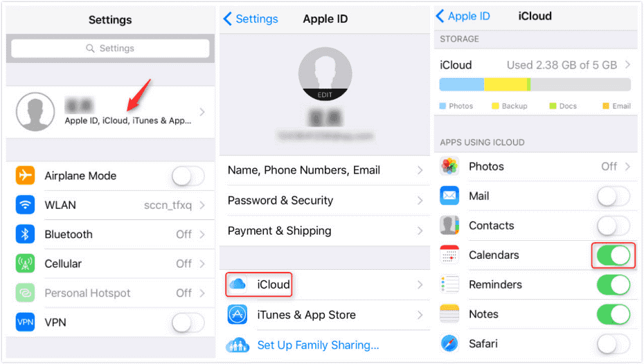  Check iCloud storage