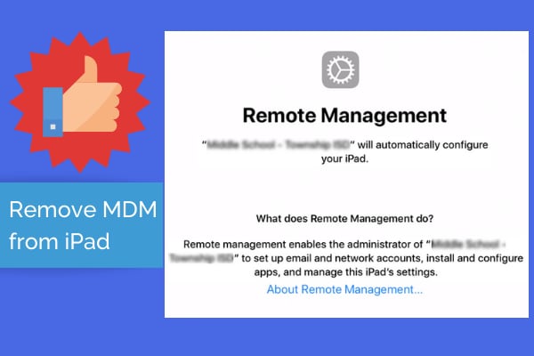 remove ipad mdm