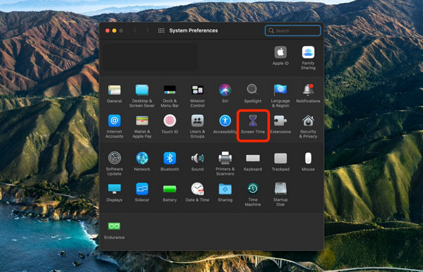access screen time from mac system preferences