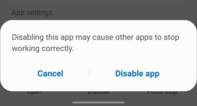 disable apps in samsung galaxy s22
