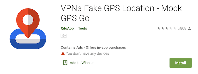 VPNa fake gps
