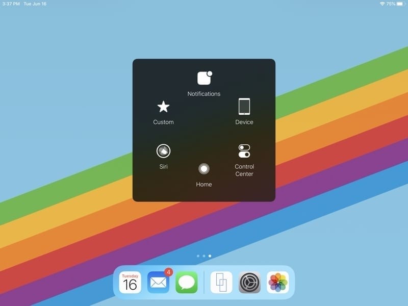 assistive touch on ipad