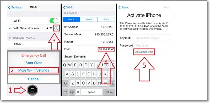 iphone dns method