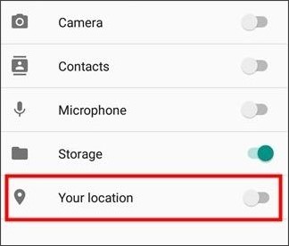 turn off location tracking