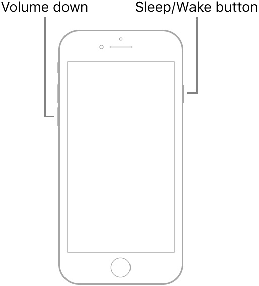 force restart iPhone 7 to fix iphone stuck on apple logo