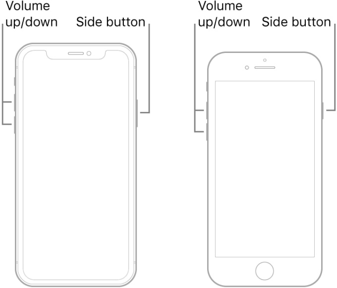 force restart iPhone 8 to fix iphone stuck on apple logo