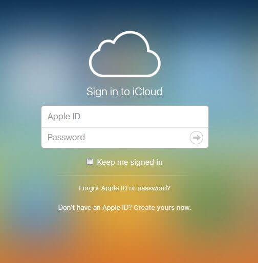 sign in with icloud