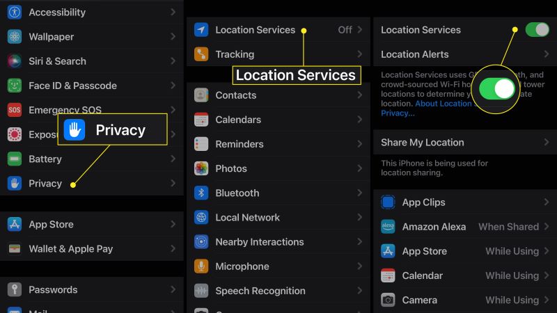 Change android phone location