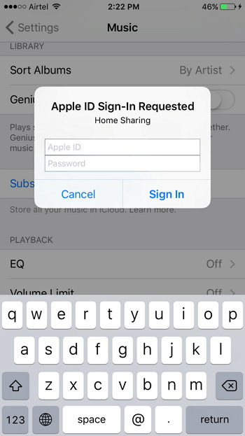 Share Music Between iPhones for Free-step 2