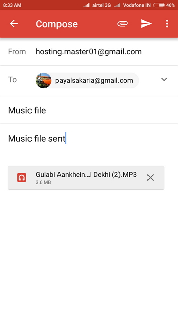 Transfer Music from Phone to Computer with Email